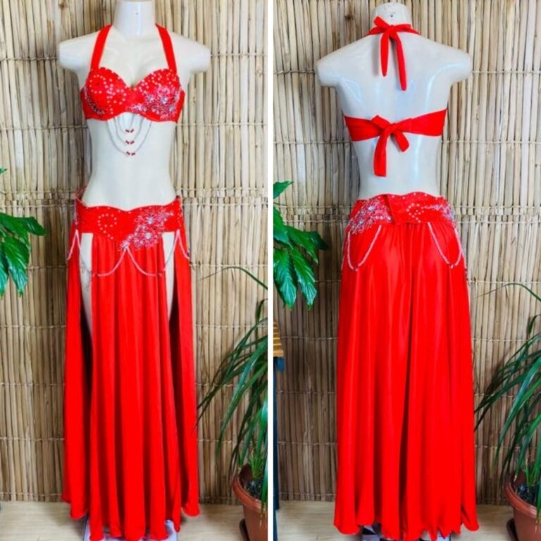 [Liquidação] Dança do Ventre Traje  Bordado Com