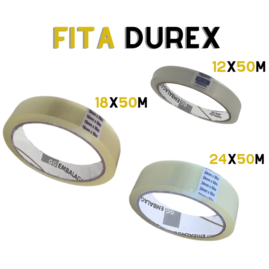 Fita Durex Fina Transparente