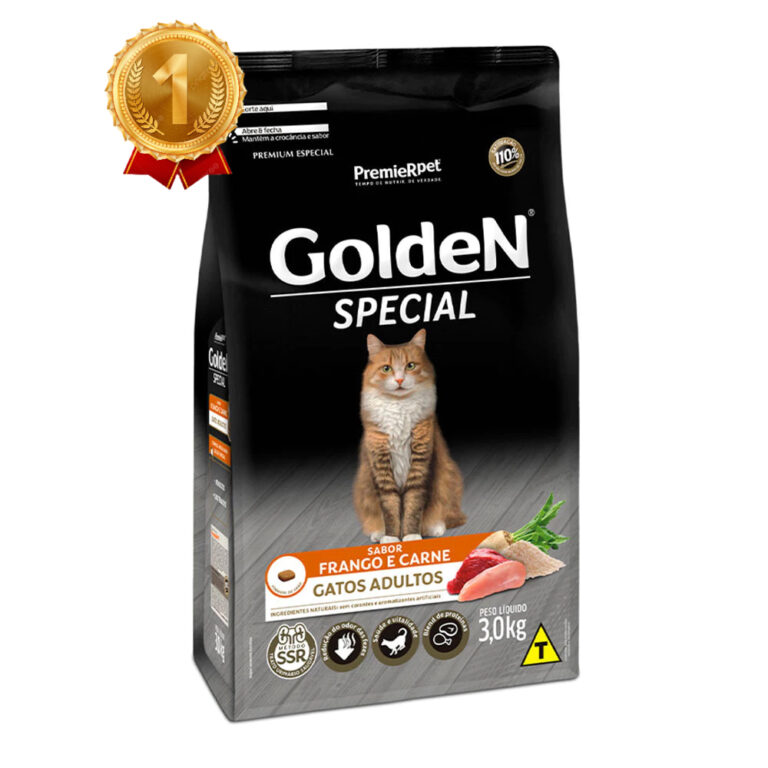 Ração Golden Special Gatos Adultos Frango e Carn