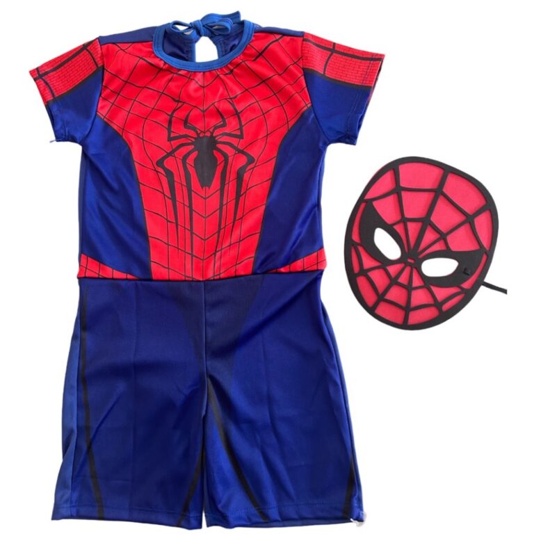 Fantasia Infantil Super Herói Homem Aranha Festa 