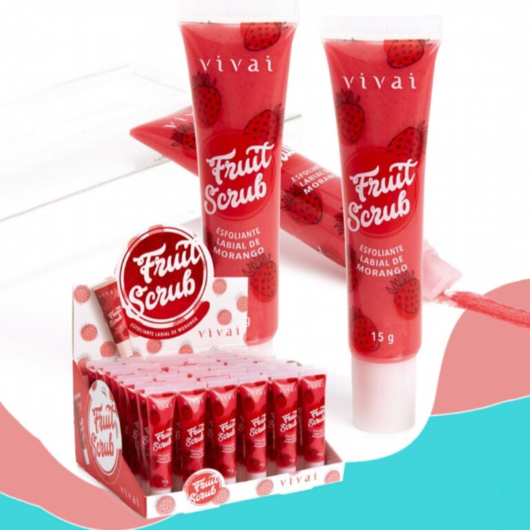 Fruit Scrub Esfoliante Labial de Morango VIVAI 310