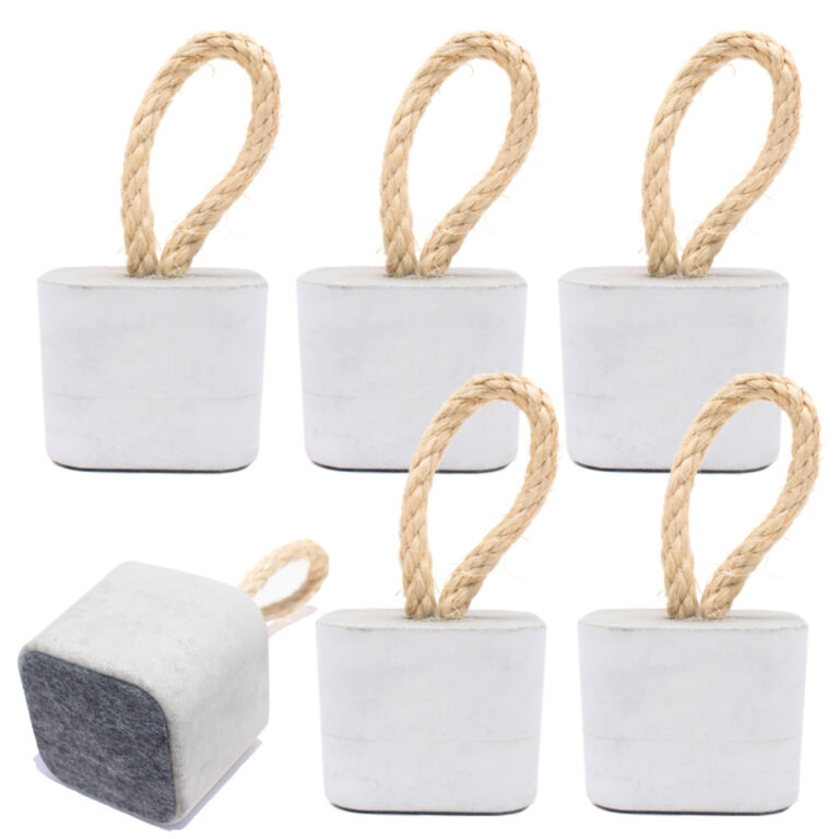 Kit 6 Pesos de Porta Decorativo Cubo 1,5Kg Concret