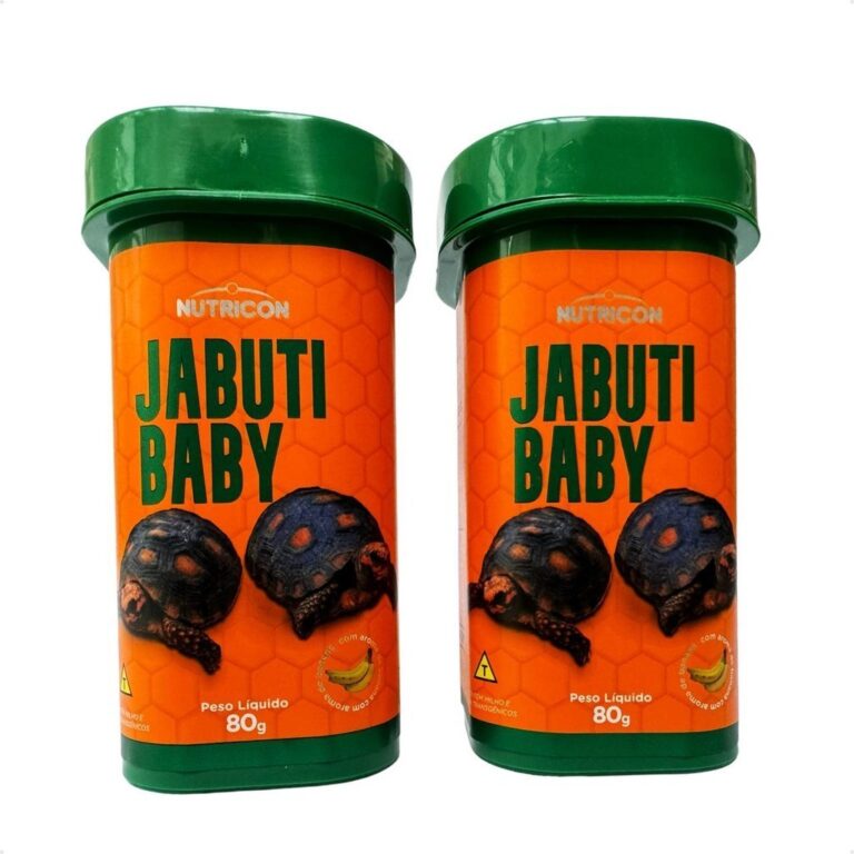 RaçãoJabuti Baby 2 unidades 80g filhores comida 