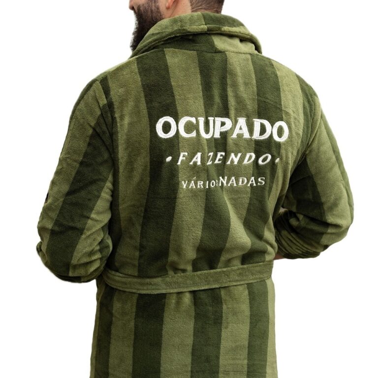 Roupao verde militar varios nadas – Imaginar