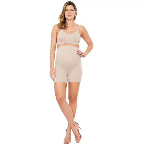 Bermuda Gestante Abdominal Cintura Alta