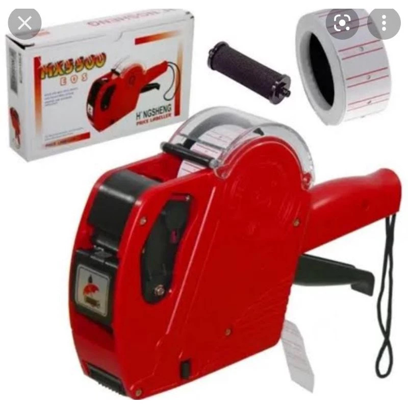 Etiquetadora Manual De Preços 8 Dígitos + 11 rolo etiquetas + 2 rolo de tinta