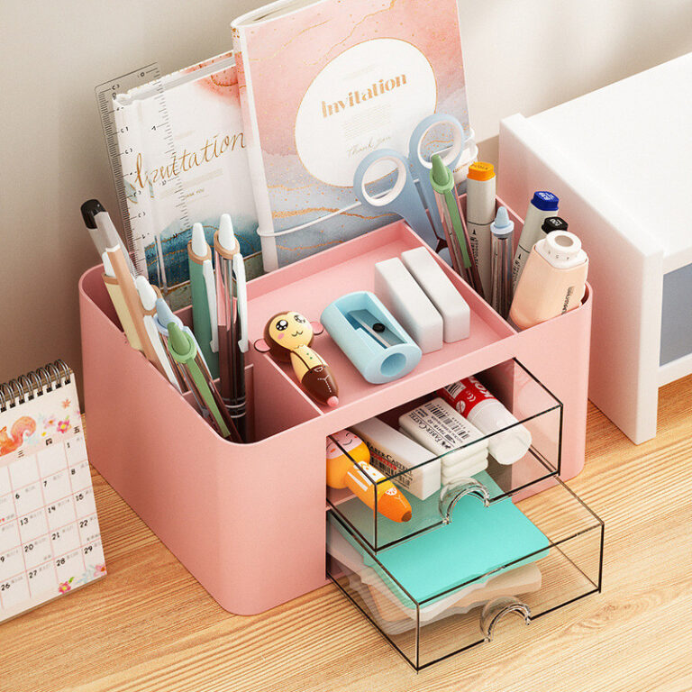 Organizador Mesa Coelho Porta Treco Caneta Gaveta/