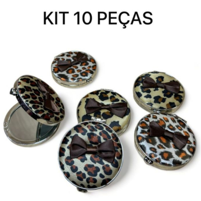 Kit Com 2/6/10 Espelho De Bolsa Duplo Com Aumento 