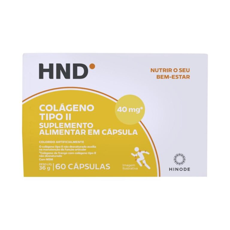 Suplemento Alimentar Colágeno Tipo II HND 60 Cáp
