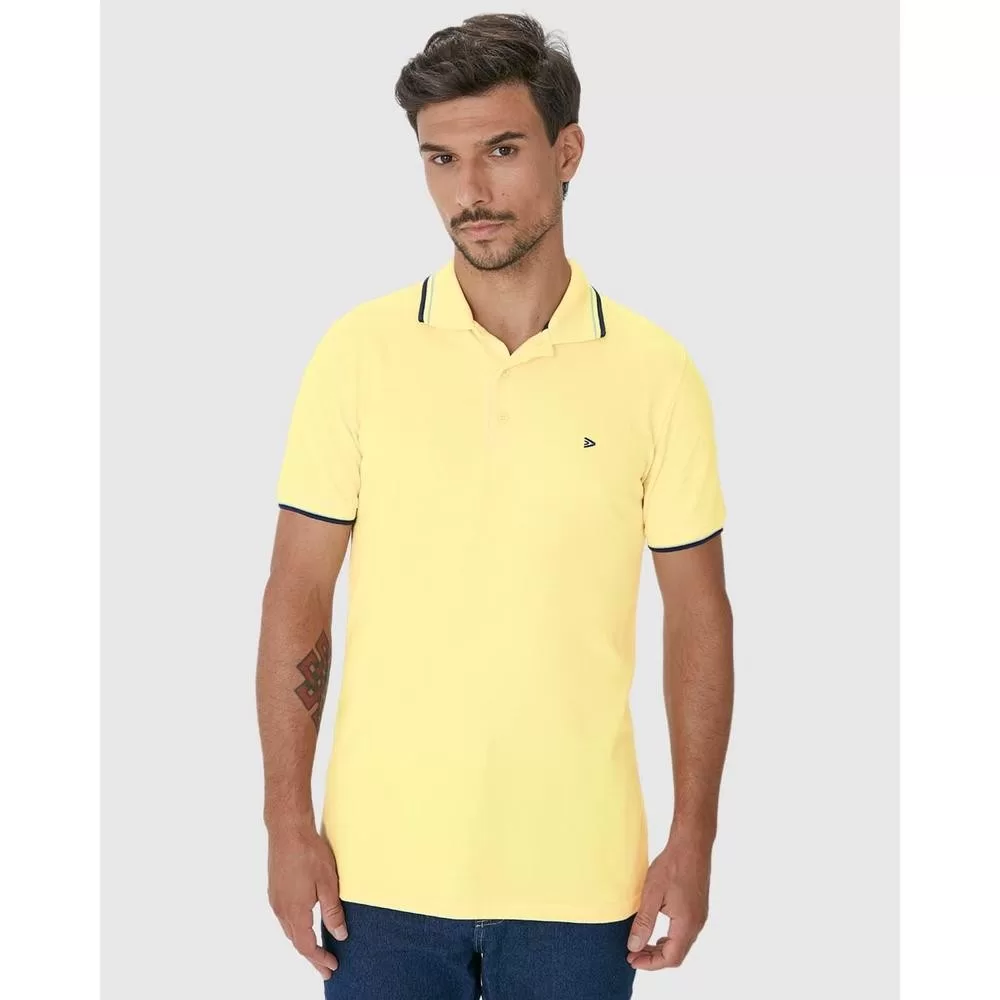 Camisa Polo Básica Masculina Em Piquet Premium