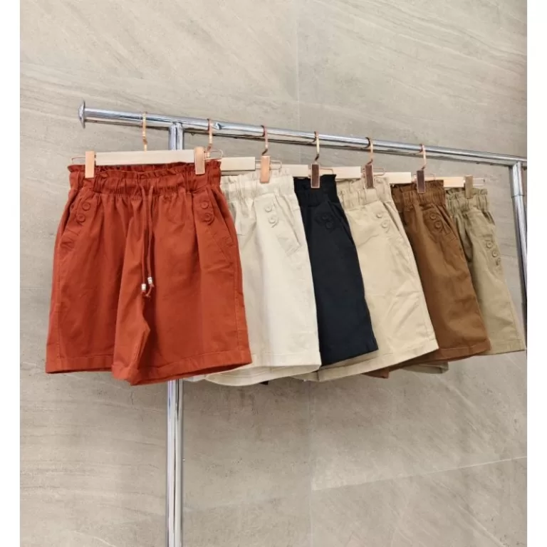 short sarja importado femininas modas E-2023