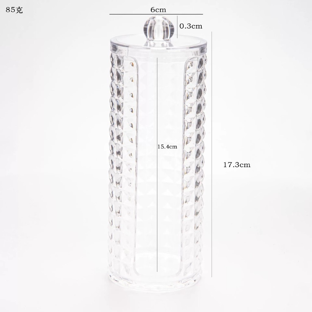 Porta Algodão Organizador Maquiagem Limpeza De Pele Skincare