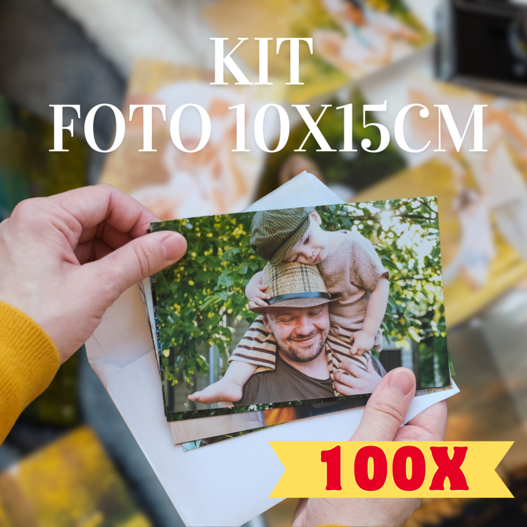 Revelação de Fotos Impressão de Fotos 10x15cm em Papel Fotográfico 180g Profissional