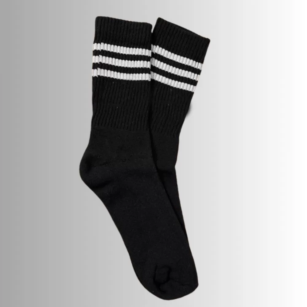 Kit Meia Cano Longo Alto 3 Listras Academia Treino Futebol