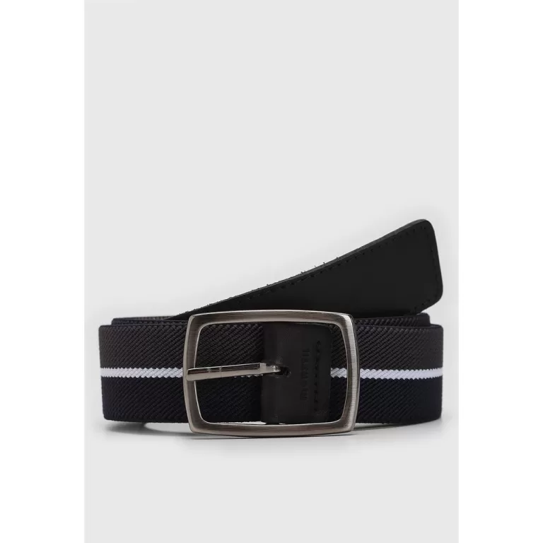 Cinto Casual – Azul Marinho / Branco