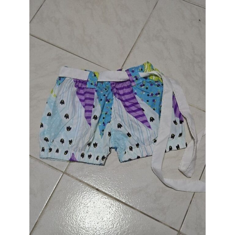 short infantil estampado  veste até 4 anos