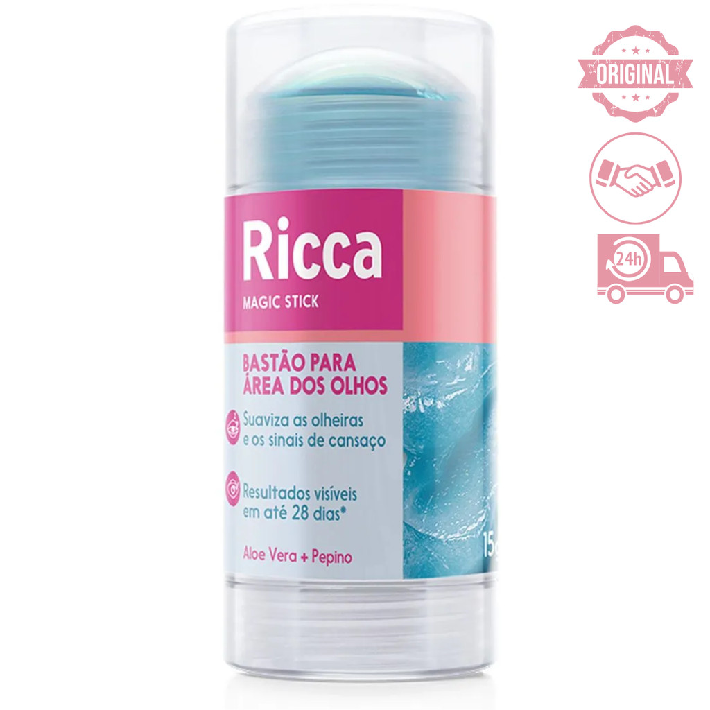 Bastão Olhos Ricca Antiolheiras – Efeito Geladinho E Hidratante