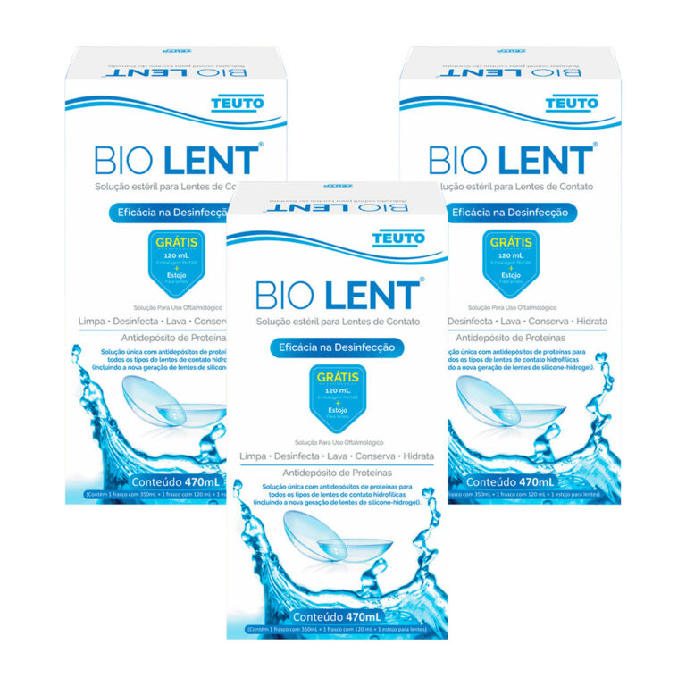 Kit 3 und Bio Lent Solução Lente de Contato 350m