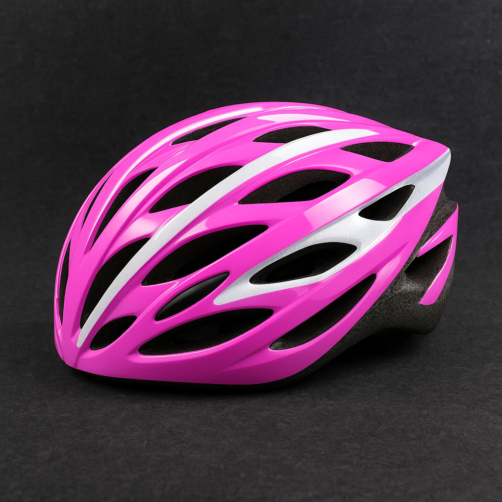 Capacete Ciclismo Bike Bicicleta Adulto Rosa Tira Ajustável Entrada de Ar A80-R Acte