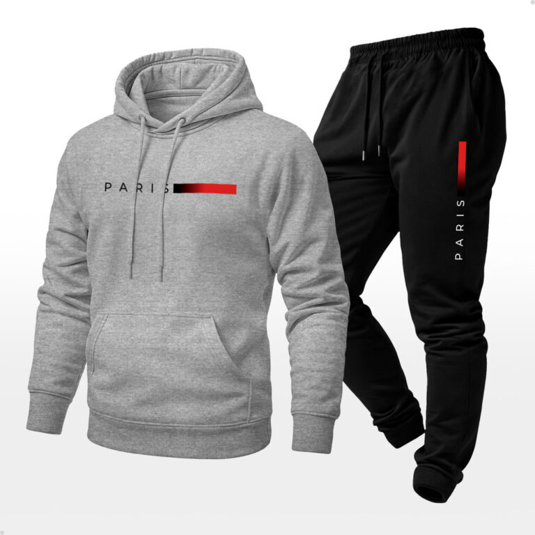 Conjunto Moletom Blusa e Calça Paris Qualidade Pr