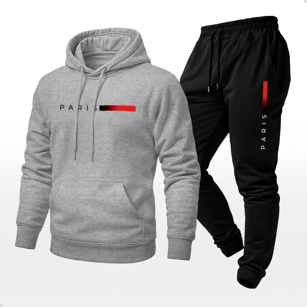 Conjunto Moletom Blusa e Calça Paris Qualidade Premium Kit Inverno Envio Rápido