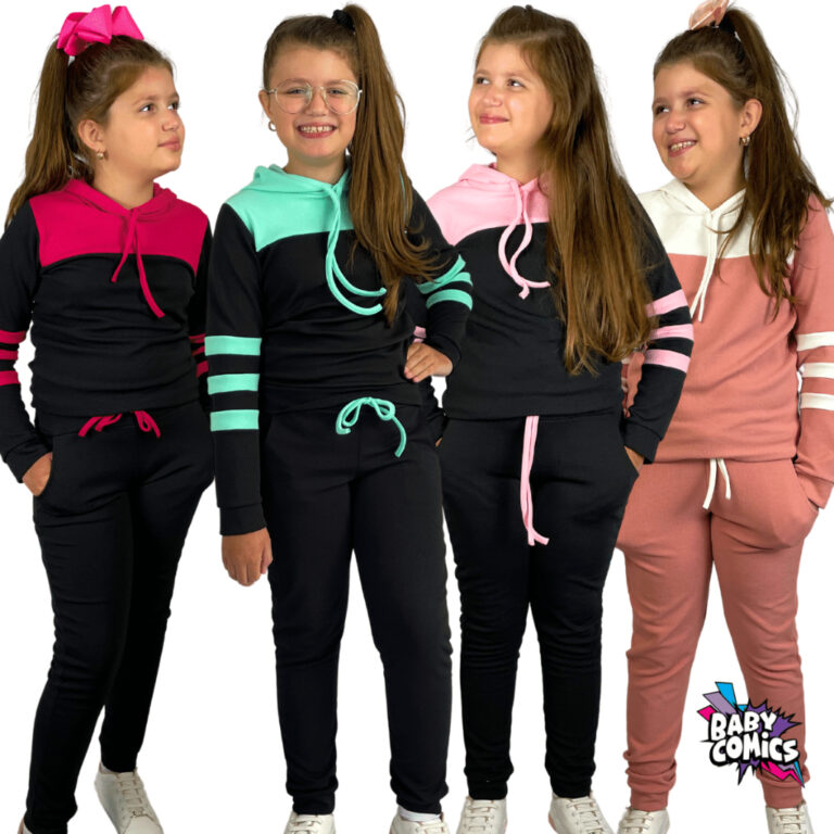 Conjunto Moletom Feminino Infantil Inverno Diversa