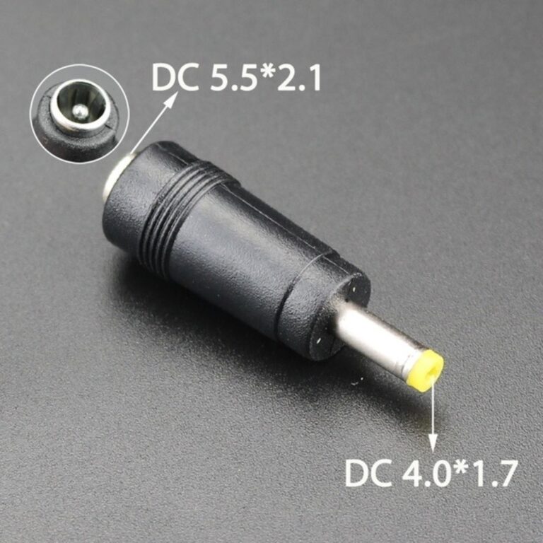 Adaptador Plug P4 1,7 * 4,0mm X Jack J4 2,1 * 5,5m