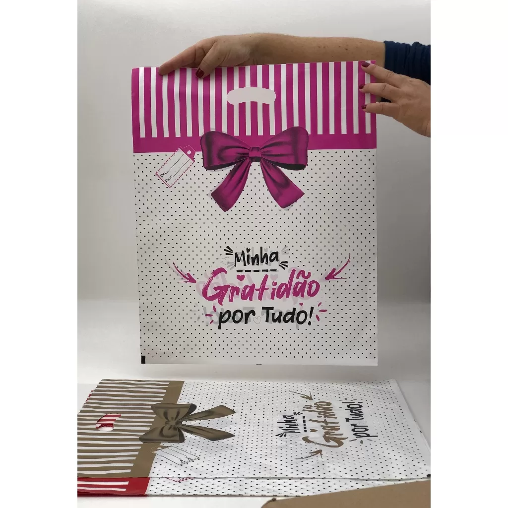 50 Sacolas Boca de Palhaço 40x50cm Estampadas