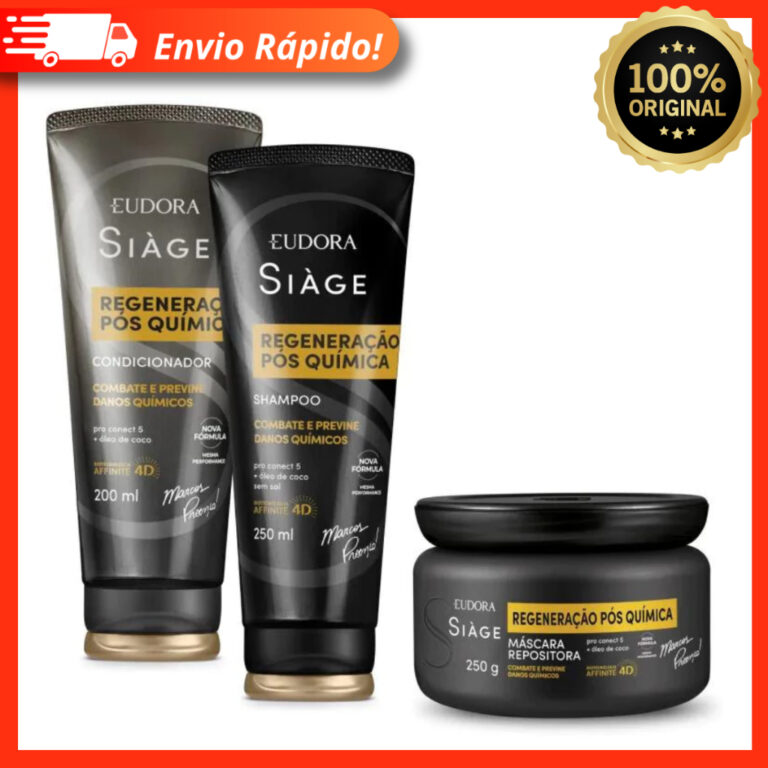 Combo Siàge Regeneração Pós Química: Shampoo 