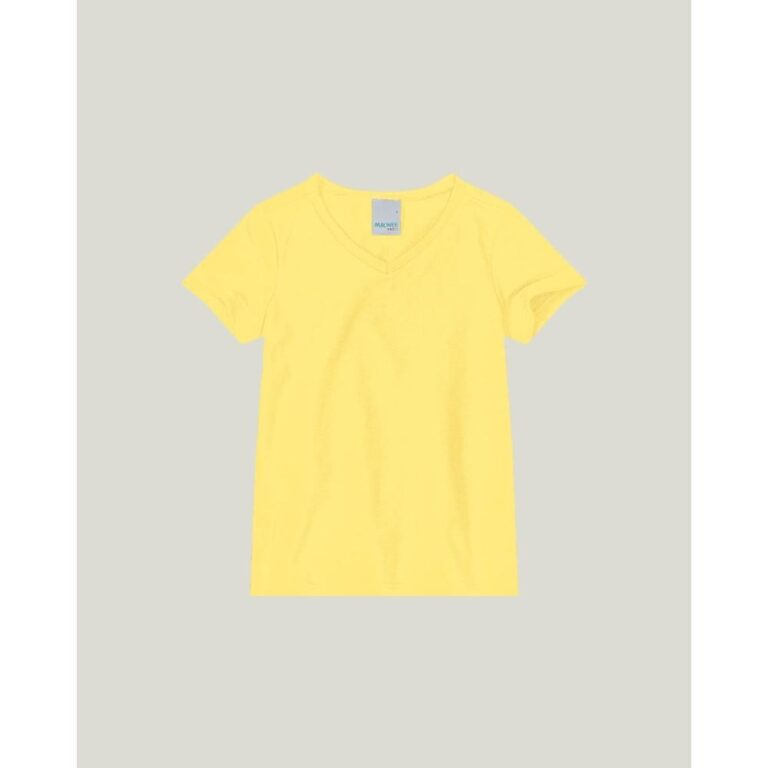Blusa Infantil Menina Decote V Em Cotton Light Mal