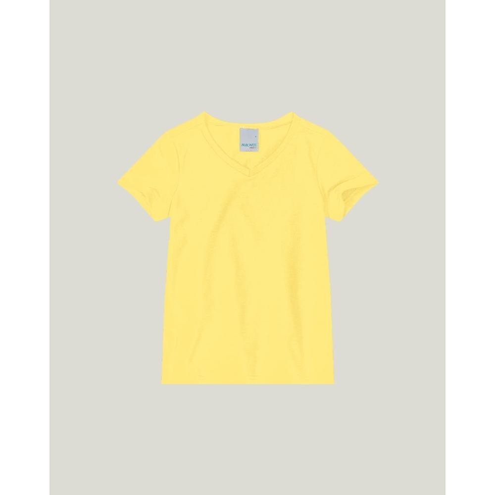 Blusa Infantil Menina Decote V Em Cotton Light Malwee Kids