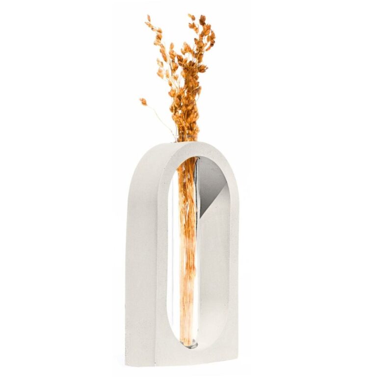 Vaso Decorativo Solitário com Tubo de Ensaio Jane