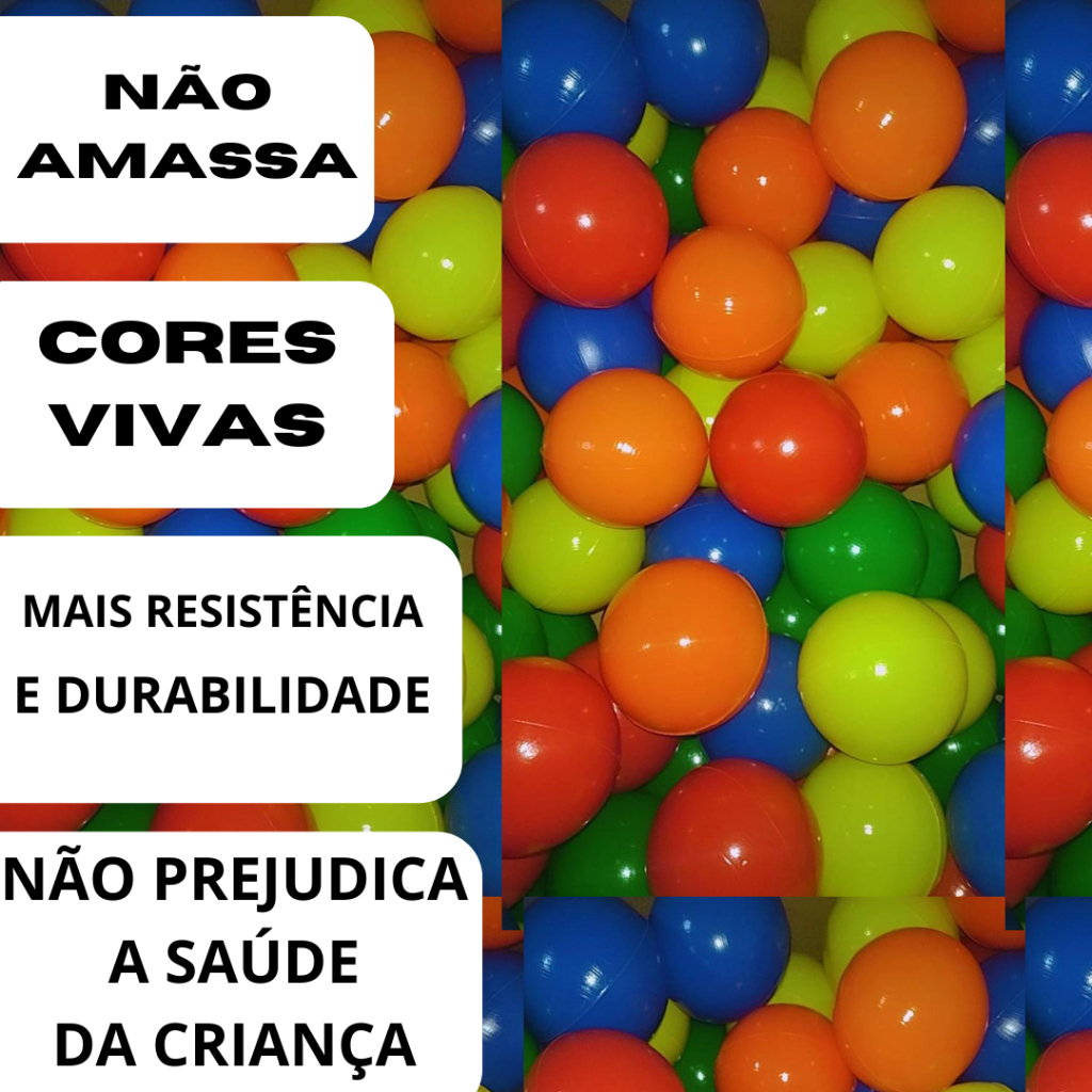 Bolinhas para piscina até 100 unidades alta qualidade não amassa bolas coloridas