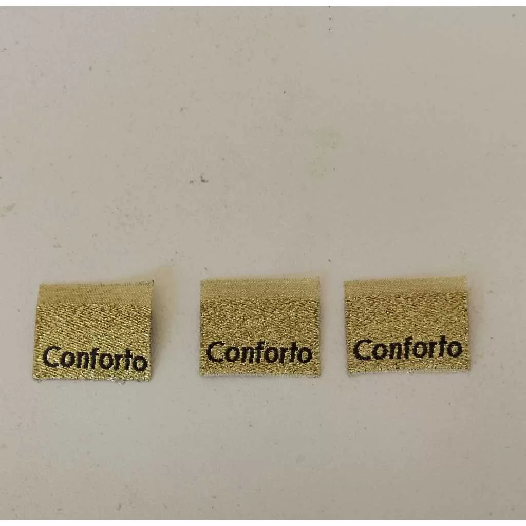 Etiqueta Conforto Comfort Bordada Brilhante para Lingerie Moda Intima