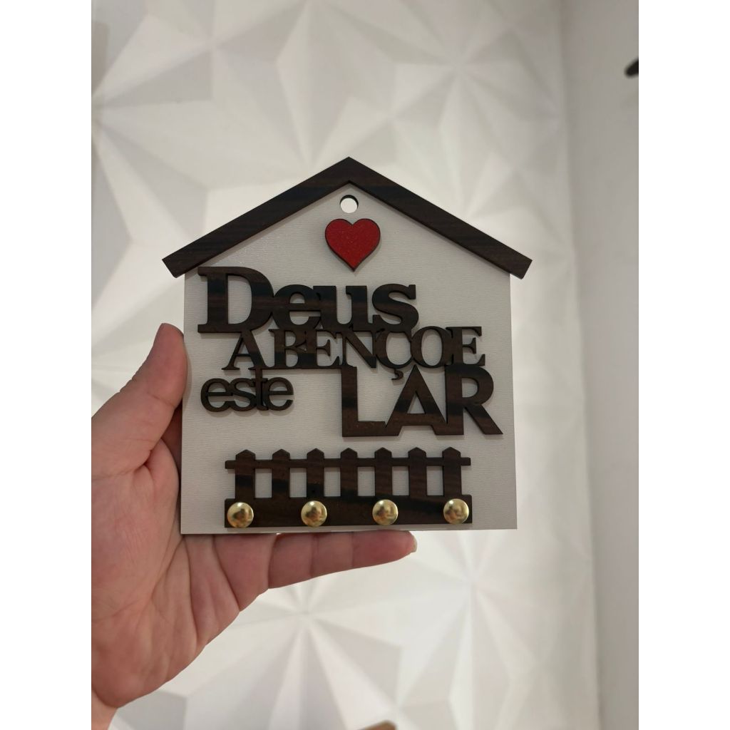 Porta chaves MDF decorativo de parede