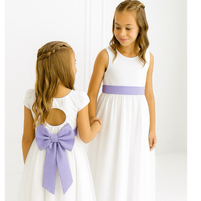 Faixa e Laço Infantil Acessório Para Vestido Fes