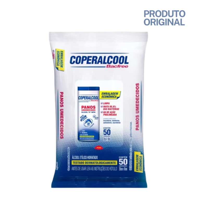 Refil Lenços Panos Umedecidos ÁLCOOL 70 Coperalc