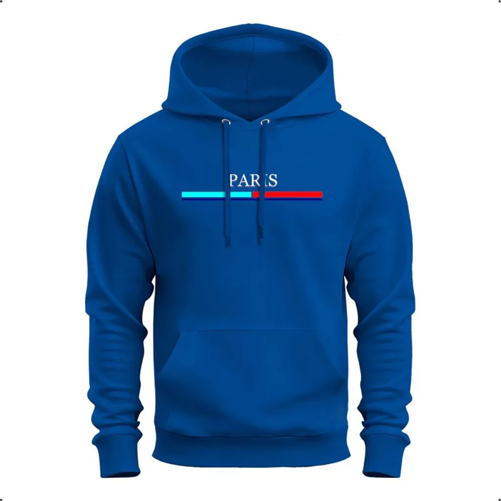 Moletom Canguru Estampa Duas Faixa Com Capuz Bolso Blusa de Frio Manga Longa Agasalho Abrigo Algodão
