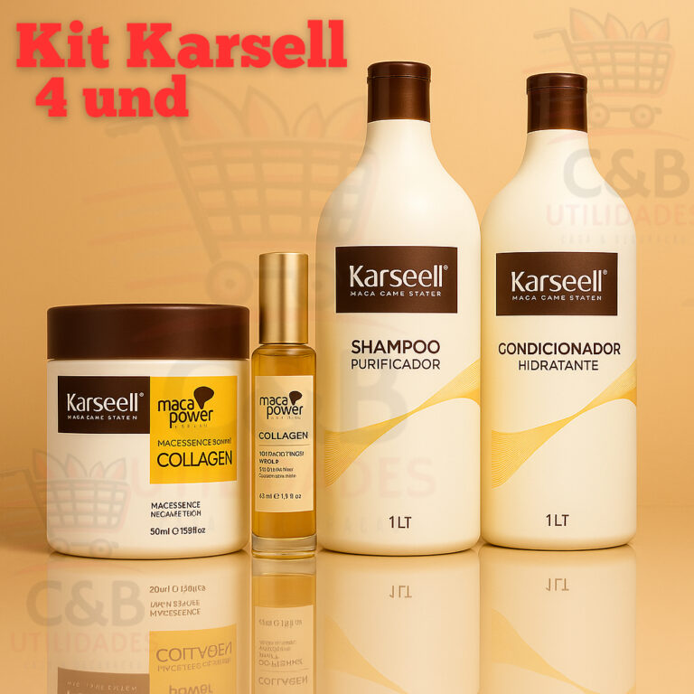 Kit Karsell 4 itens Máscara Karseell + Shampoo Co