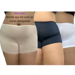 KIT 4 Anágua Plus Size Íntimo Segunda Pele Confo