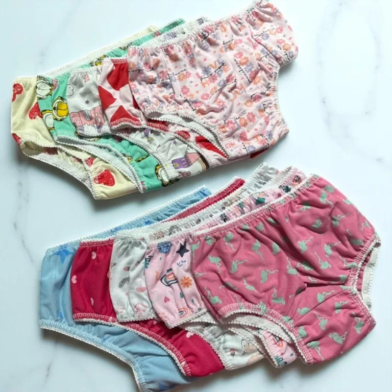 KIT C5 Calcinhas Infantil Básica em Malha Estampa