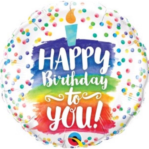 Balão 18 Qualatex Redondo Happy Birthday To You B