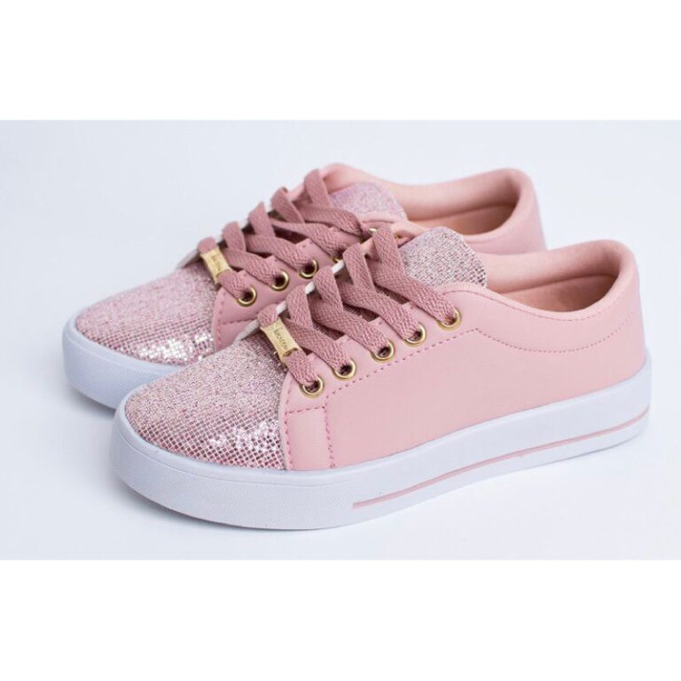 Tenis Feminino Gliter Casual Dia a Dia Sapatenis M