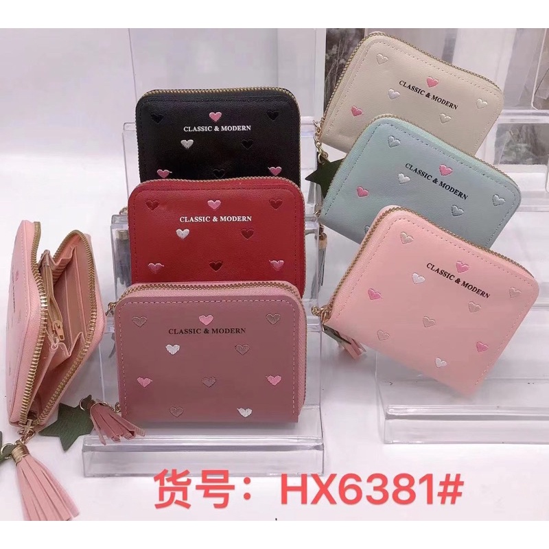 Carteira Feminina coração de amor /Bolsa Porta-Cartões/Bolsa De Mão/Porta-Cartões 6381