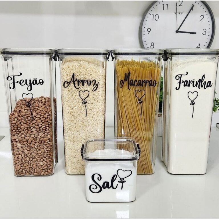 kit Porta mantimentos para arroz – feijão &