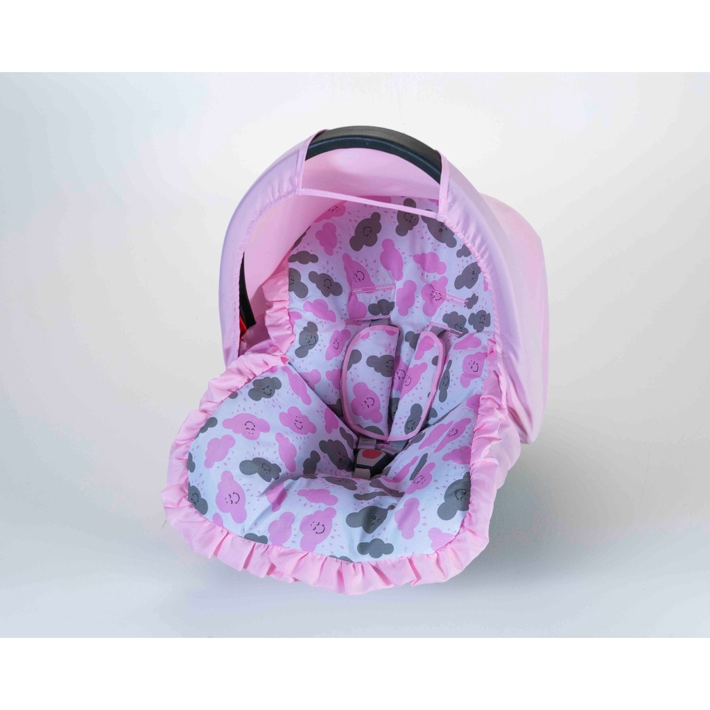 Capa para bebê Conforto com Capota e Protetor de Cinto Completa menino e menina