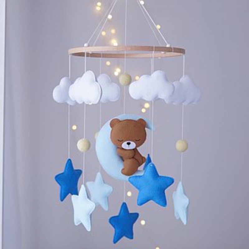 Móbile para berço urso fofo doce sonho