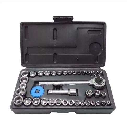 Kit De Ferramentas 40/46 Peças Jogo De Soquetes C