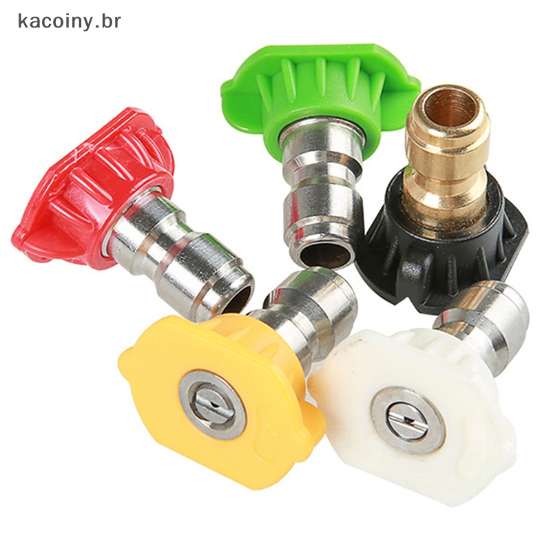 [KCY] 1/4 Quick Connect Rotary Coupler with 5 Spray Nozzles for High Pressure Car Washer NSA