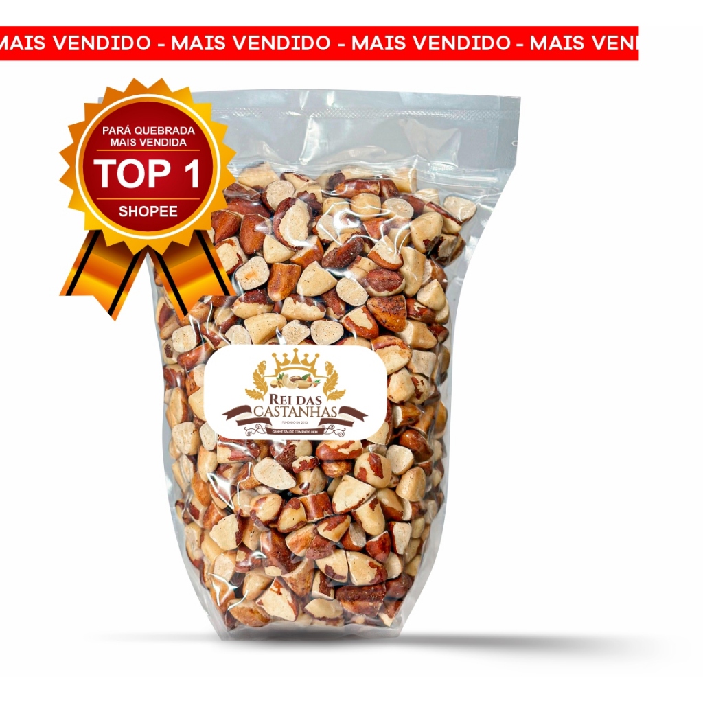 Castanha do Pará Quebrada Premium 250G/500G/1KG Safra Nova [COM ATM] –  Indústria Rei das Castanhas